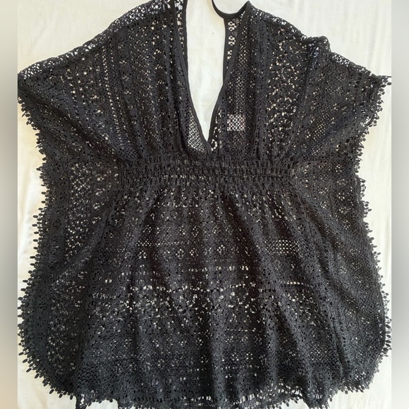 Swimsuit Cover-up black lace size S - Picture 3 of 8